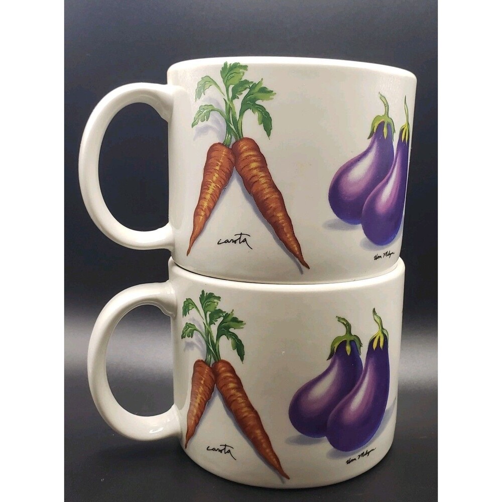Tabletops Unlimited Fresh Veggies Soup Cup Mug Dishwasher, Oven, Microwave safe! - Picture 5 of 8
